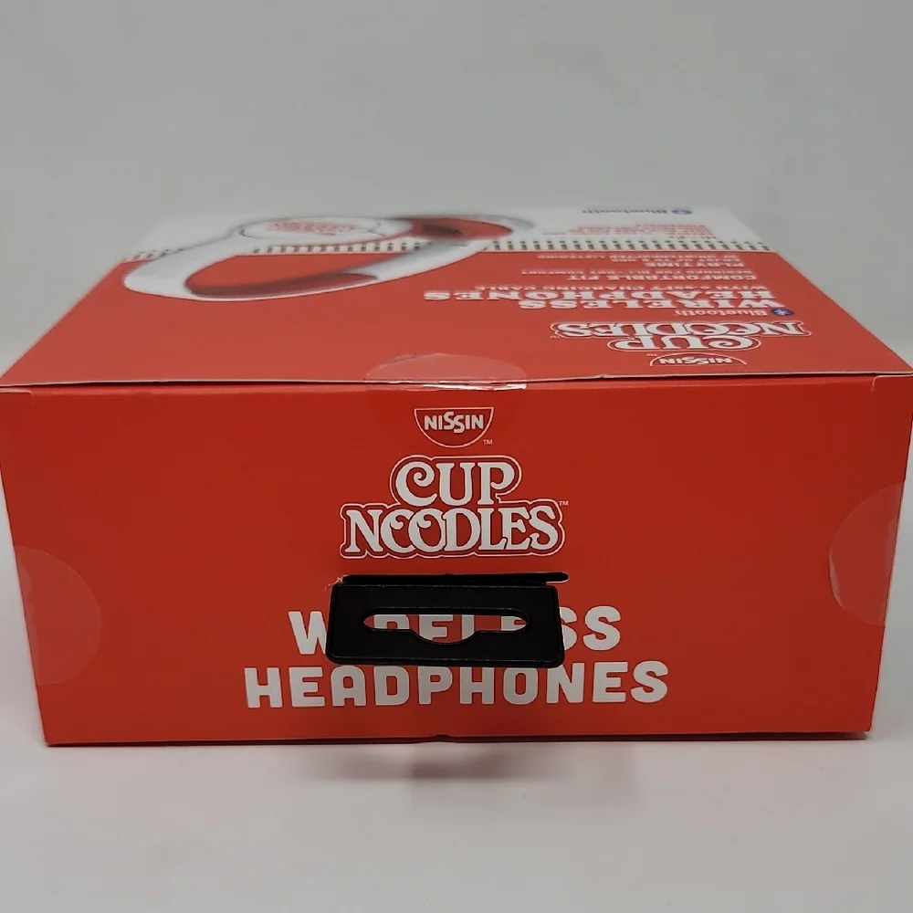 New Nissin Cup Noodles Wireless Headphones Red/White